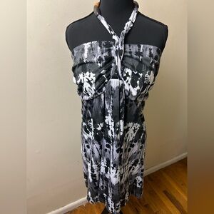 Black and White Halter Top